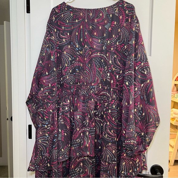 Torrid Mini Blouson Sleeve Skater Dress Sel Motifs Periscope Size -5X 28 - Picture 7 of 14